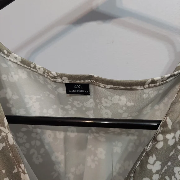 Bloom Flutter Sleeve Ditsy Floral Pocket Split Maxi Dress Size - Picture 5 of 12